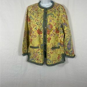 Provence cotton reversible jacket pockets L